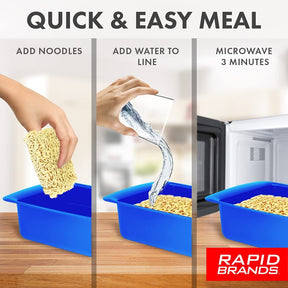 2PC Ramen Cooker Microwavable Cookware for Instant Ramen - Rapid Brands