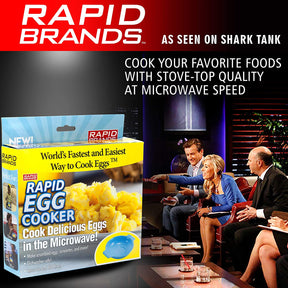 Egg Cooker Microwave Scrambled Eggs & Omelettes in 2 Minutes - Rapid Brands