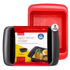 2PC Ramen Cooker Microwavable Cookware for Instant Ramen - Rapid Brands